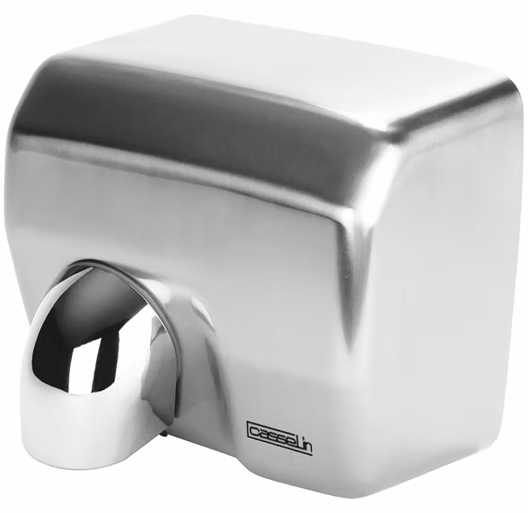 Asciugamani elettrico - 2500 W - Acciaio inossidabile - Per bagno e toilette