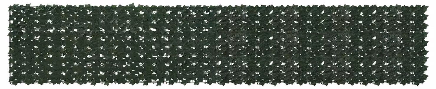 Schermo per balcone con foglie Verde Scuro 400 x 75 cm