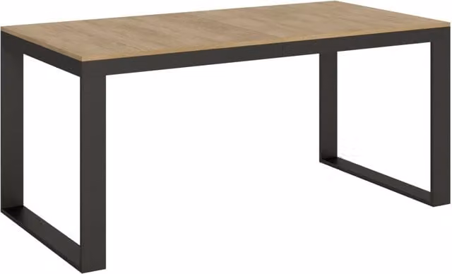 Tavolo allungabile Tekno Evolution Bs Com in finitura Quercia Natura con telaio Antracite L/P/H: 284 x 90 x 77 cm – 1