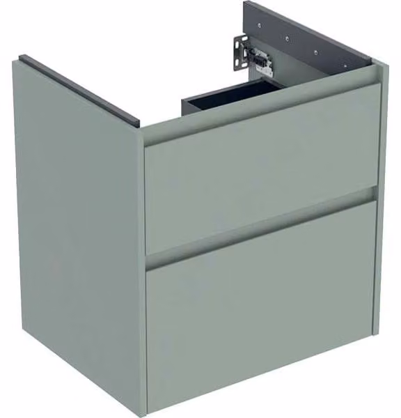 Geberit Renova Plan armoire sous lavabo, avec deux tiroirs, 59,5x60,6x44,6cm, 504.027.IK.1, 504.027.IK.1