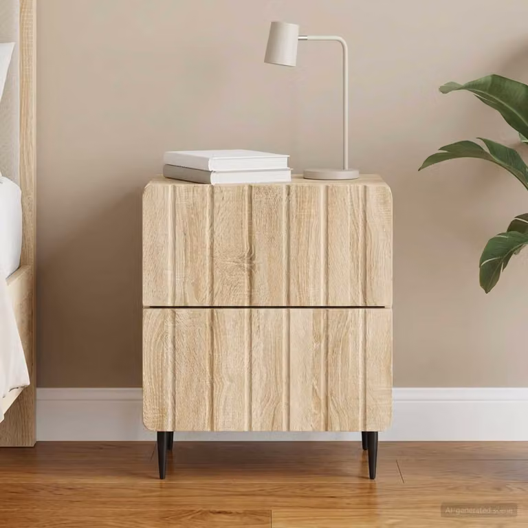 Armadio da Notte vidaXL in Rovere Sonoma Marrone L: 43 cm, P: 34,5 cm, H: 49,5 cm