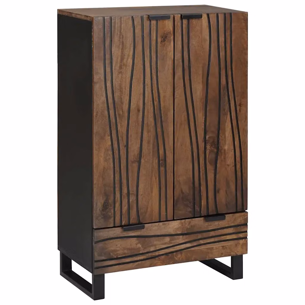 Highboard vidaXL in legno di mango marrone L: 60 cm, P: 33 cm, H: 100 cm