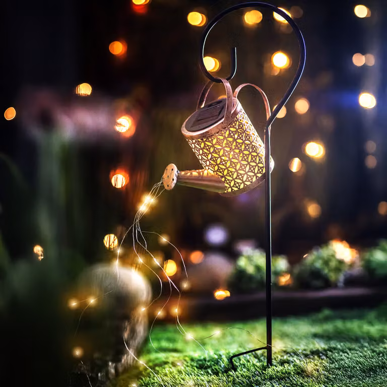 Lampada da giardino a LED a energia solare ROSA Copper IP44 3000K LUMILED