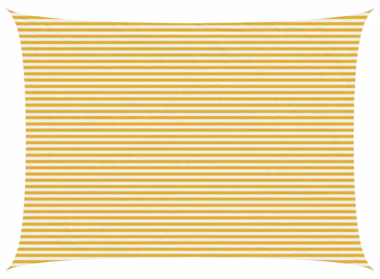 Telo Ombra Giallo e Bianco 5 x 6 m HDPE