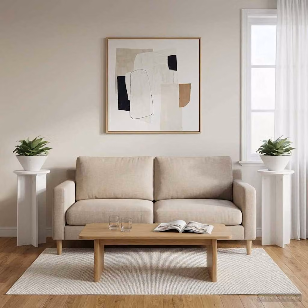 Set di 2 supporti per piante vidaXL in legno MDF bianco, Ø 29,5 cm x 60 cm