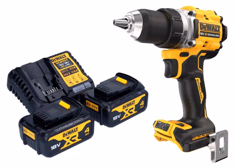 Trapano avvitatore a batteria DeWalt DCD 800 M2 18 V 90 Nm brushless + 2x batteria ricaricabile 4,0 Ah + caricabatterie