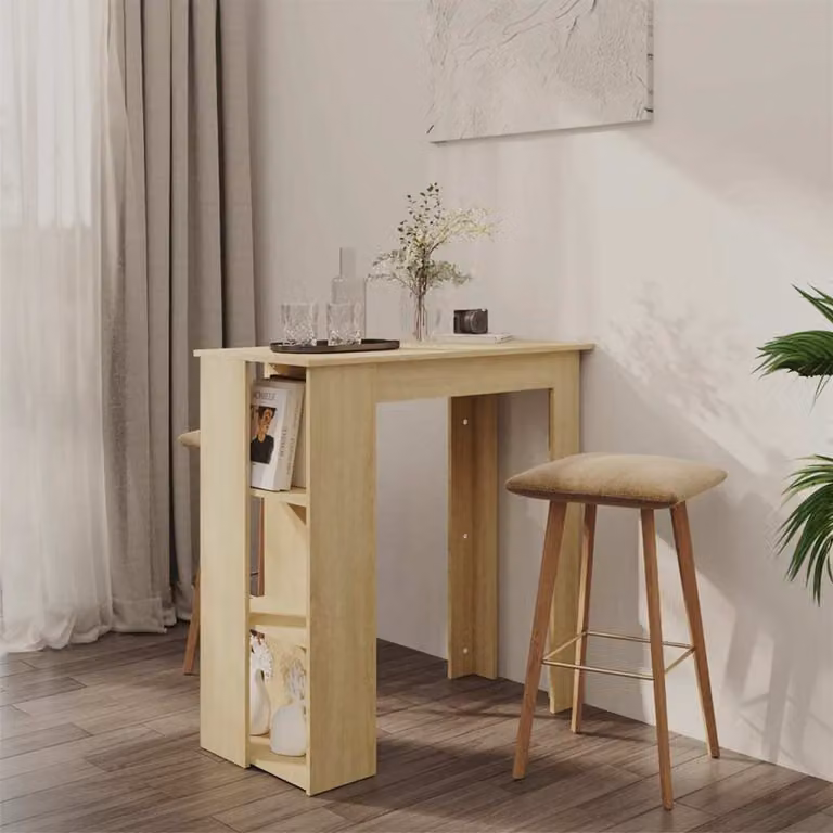 Maison Exclusive - Tavolo da bar con ripiano in rovere Sonoma 102x50x103,5 cm Materiale ligneo