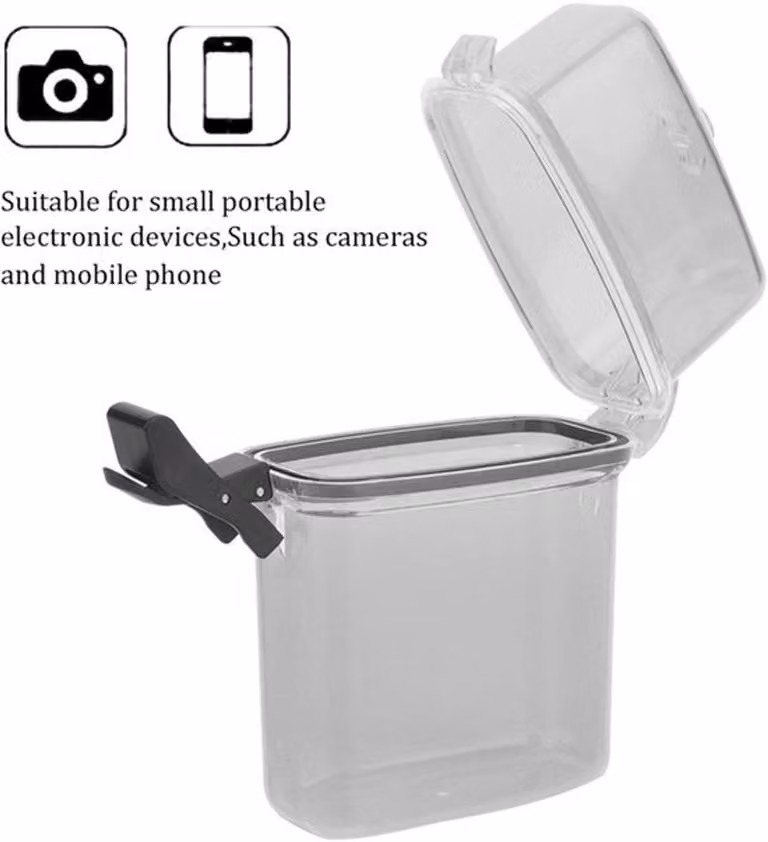 Guarnizione impermeabile per uso subacqueo - Contenitore in plastica - Gancio per corda - Adatto per kayak/surf - Resistente agli urti - Custodia impermeabile per telefoni