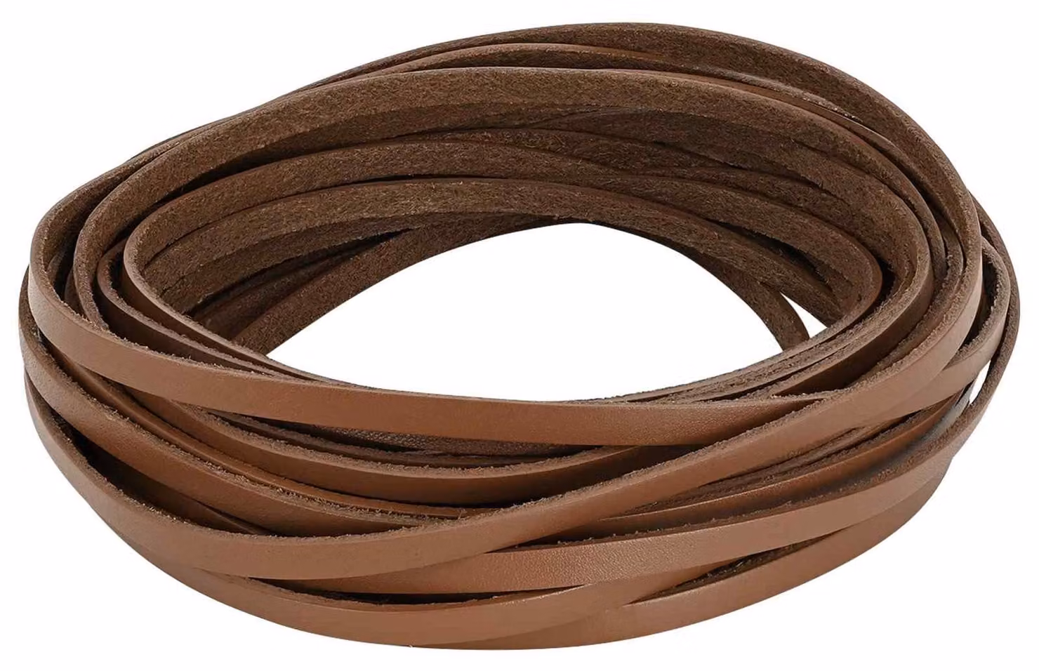 Cinghia in pelle, colore marrone, dimensioni 1000 x 0,5 cm, materiale: pelle