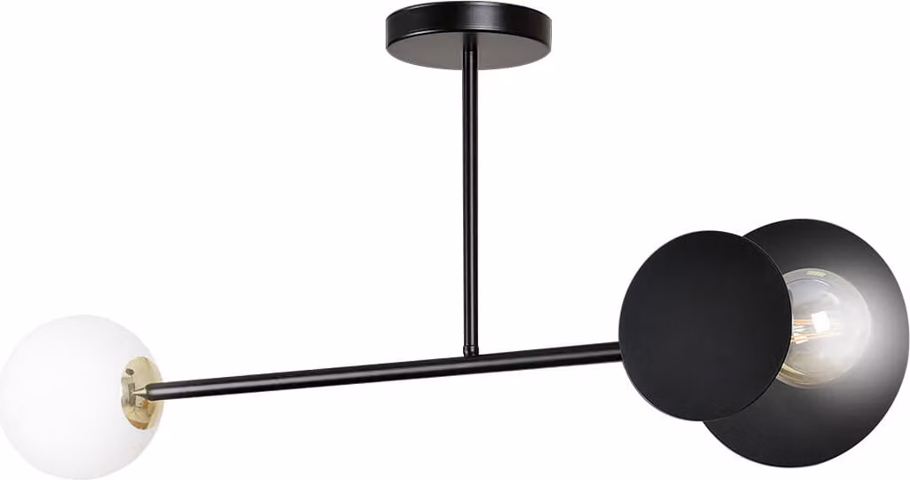 LAMPADA DA SOFFITTO Emibig 2xE27 60W MINERVA 2 NERA 612/2