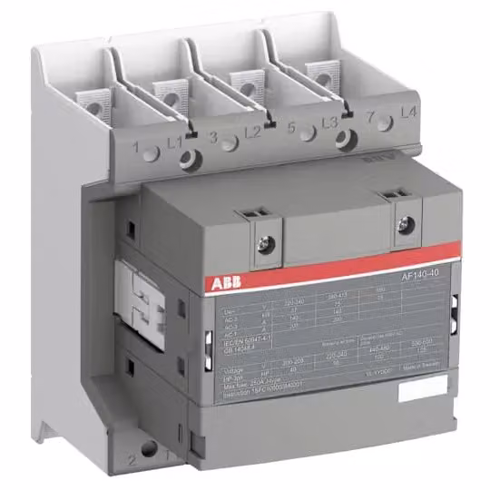 AF140-40-00B-12 Contattore a 4 poli Uc = 48-130 V CA 50/60 Hz / CC Collegamento su barra