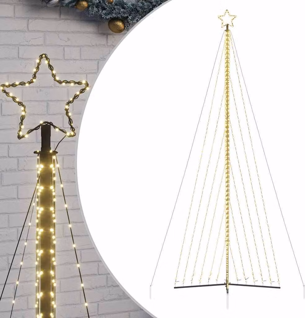 Albero di Natale a LED 789 LED Bianco Caldo 476 cm