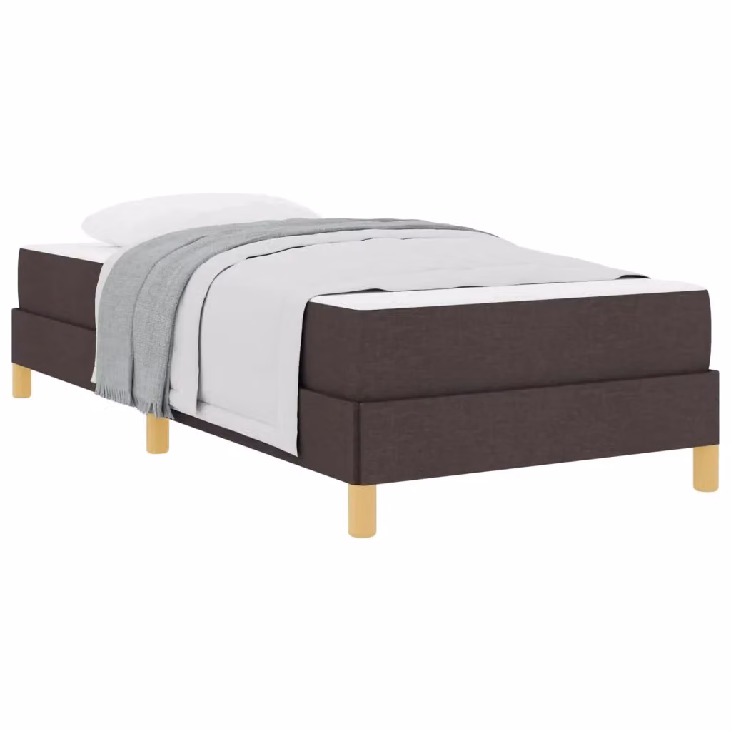 Letto moderno con materasso a molle a tasche vidaXL in tessuto marrone L: 80 cm, P: 200 cm, H: 164 cm – 2