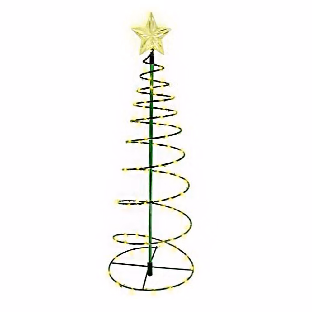 Decorazione di Natale, luci dell'albero di Natale, lampade di stringa a spirale dell'albero di Natale