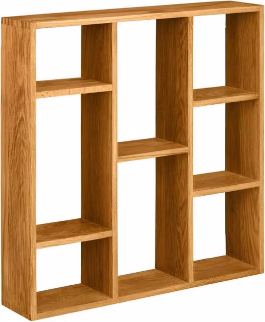 Mensola da parete Townsville in rovere massiccio 70x15x70 cm