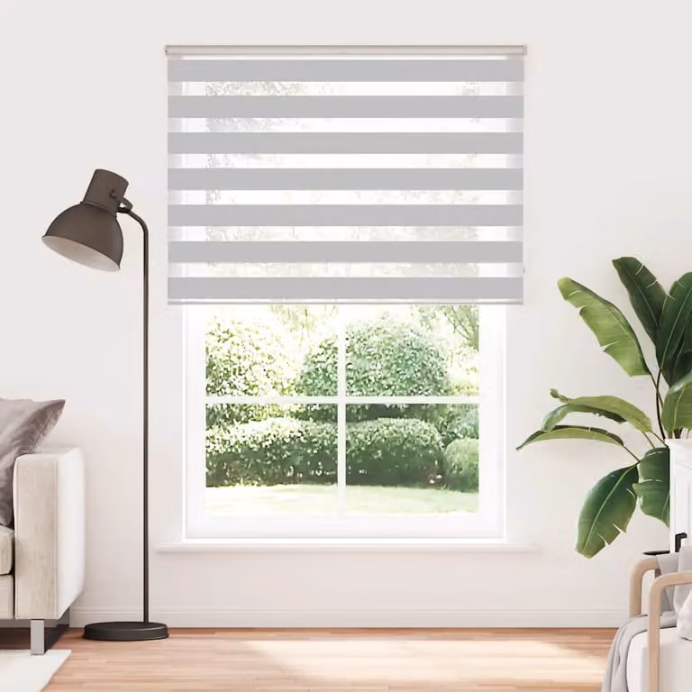vidaXL Tenda a Rullo Zebra Larghezza Tessuto 150,9 cm Poliestere