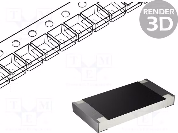 Resistenza: film spesso, 0,5W, SMD 2010, 100Ω, 1%, -55÷155°C, codice prodotto: 2010W2F1000T4E