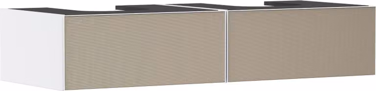 hansgrohe Xevolos E meuble sous lavabo, 2 tiroirs, 1 découpe au centre, 1370x550x275mm, pour console avec vasque à poser, 54316390, 54316390