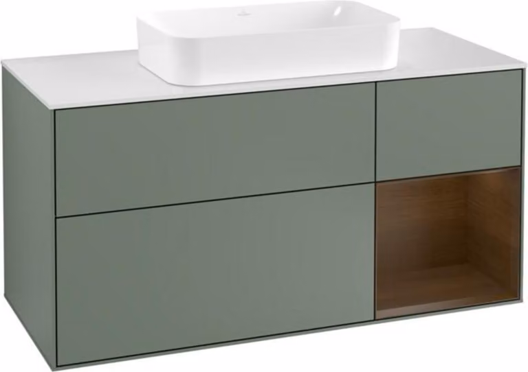 V&B illuminazione a parete per lavabo Finion 120cm, Pl w m, Rg re wal ven, Oli. m Lac