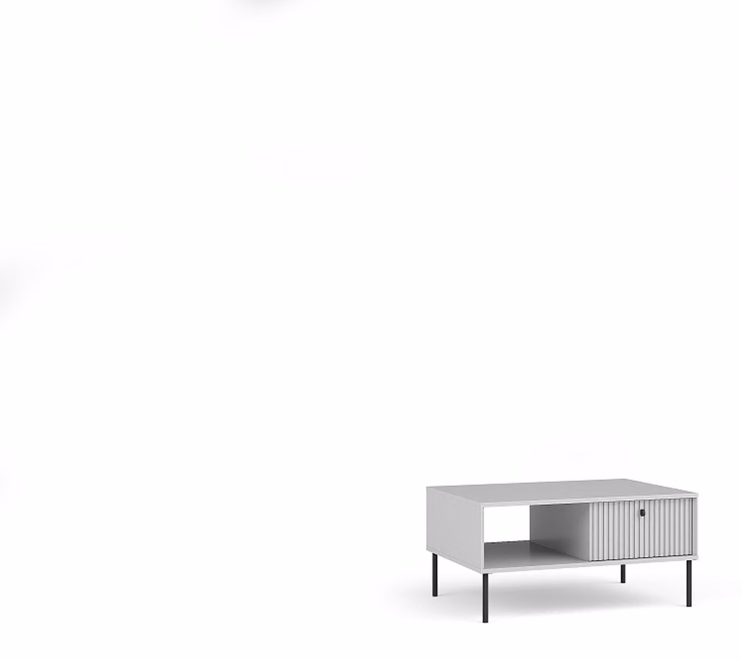 raumhirsch, tavolino da caffè, grigio, 87 x 43,2 x 66 cm