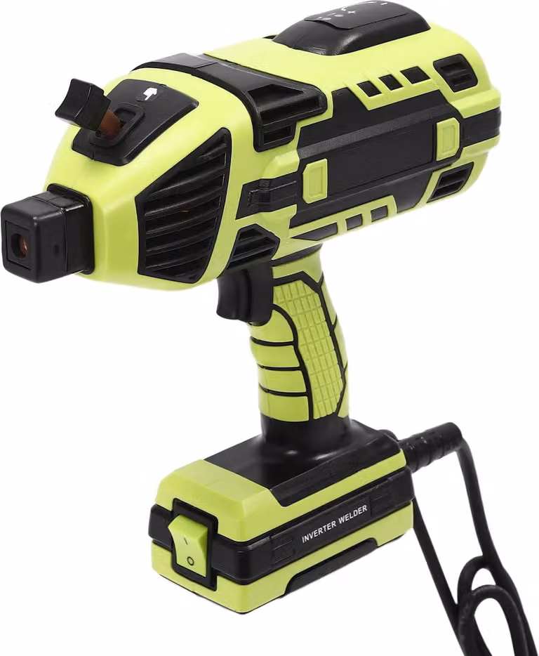 Saldatrice a inverter IGBT - Portatile - Corrente regolabile da 20 a 200 A - 4,6 kW - Spina UE - Rendimento dell'85% - Verde