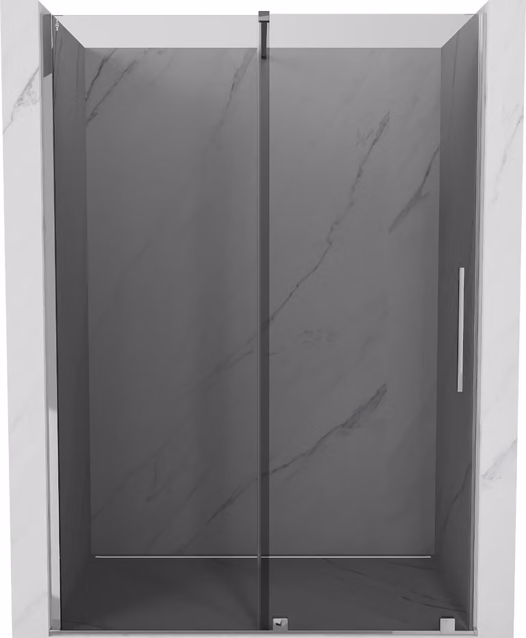 Mexen Velar porte doccia scorrevoli 140 cm, grafite, cromo - 871-140-000-41-01