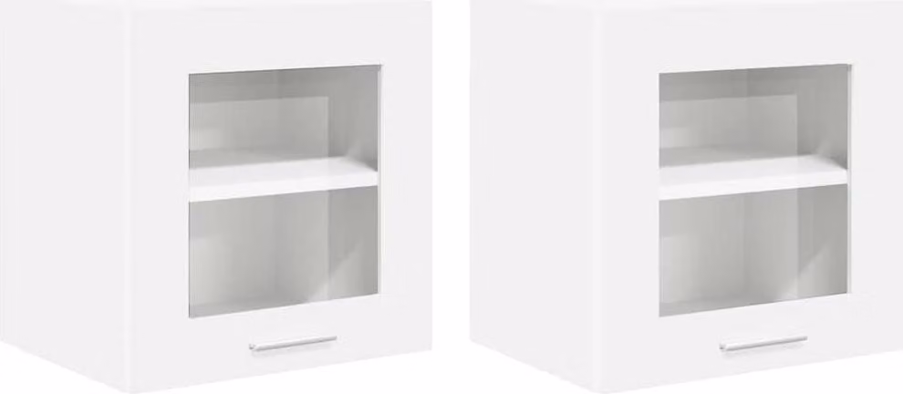 Armadio pensile 2 pcs Bianco 40 x 31 x 40 cm Legno multistrato
