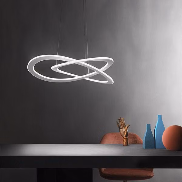 Gea Yara Lampada a Sospensione LED Dimmerabile in Metallo Bianco