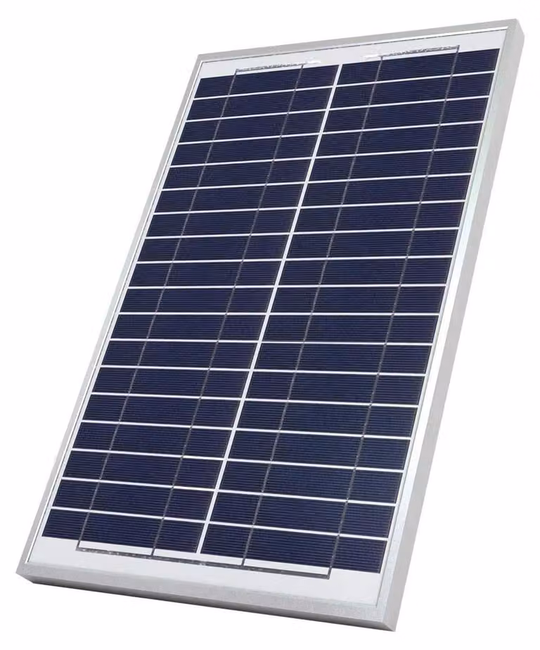 Pannello solare monocristallino da 20 W, 21 V, con morsetto