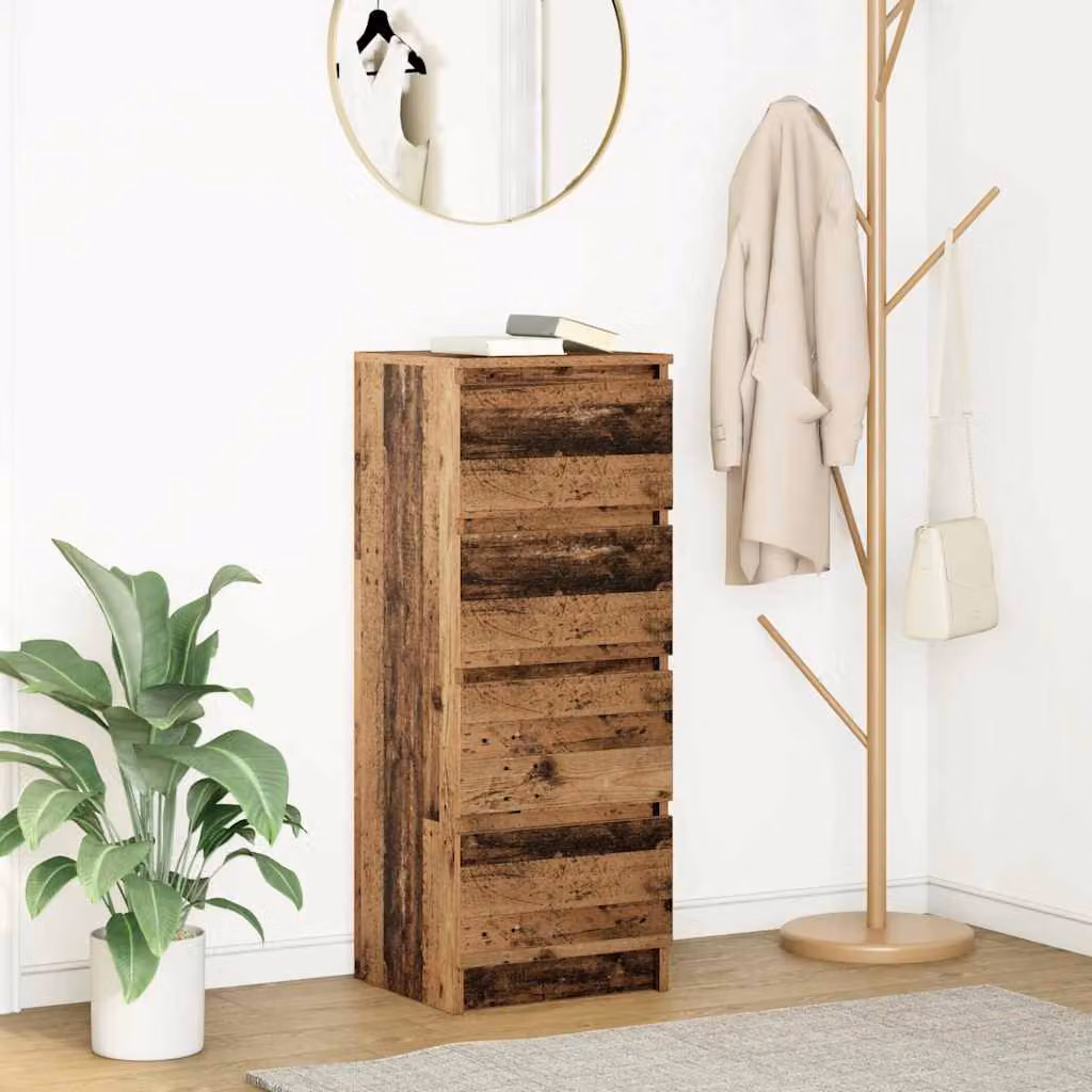 Credenza vidaXL in Legno Antico Marrone L: 37,5 cm, P: 35 cm, H: 99 cm