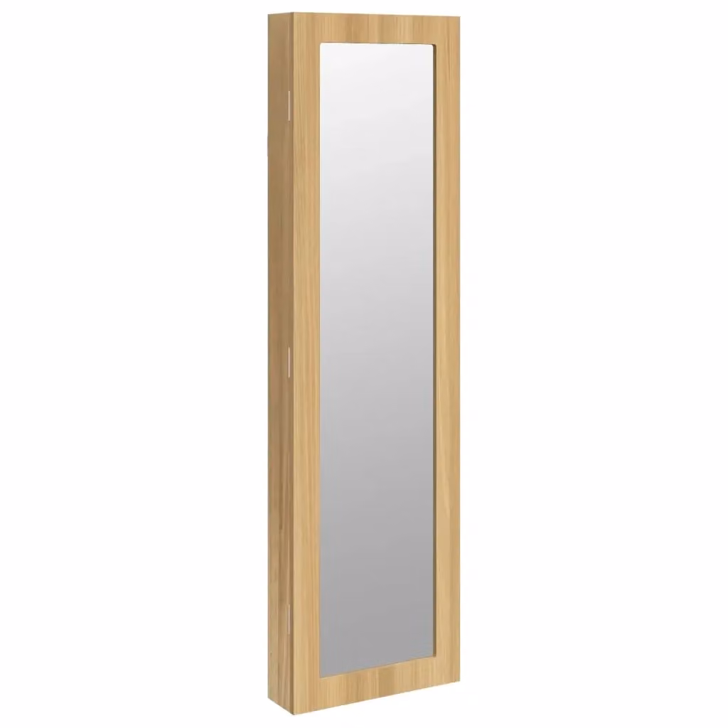 Armadio Portagioie con Specchio Design Mania, Marrone, L: 30 cm, P: 8,5 cm, H: 106 cm – 2