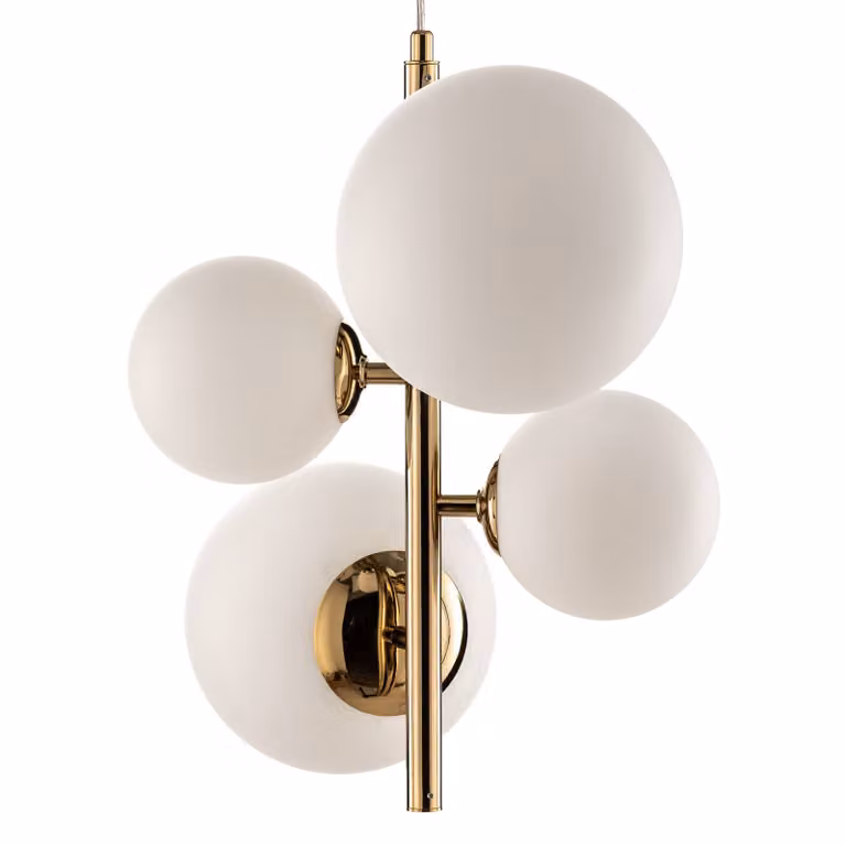 Lampada a sospensione Dione ALDEX, dimmerabile, Ottone / Oro, Soggiorno / Sala da pranzo, Vetro, Moderno, Lampada a sospensione