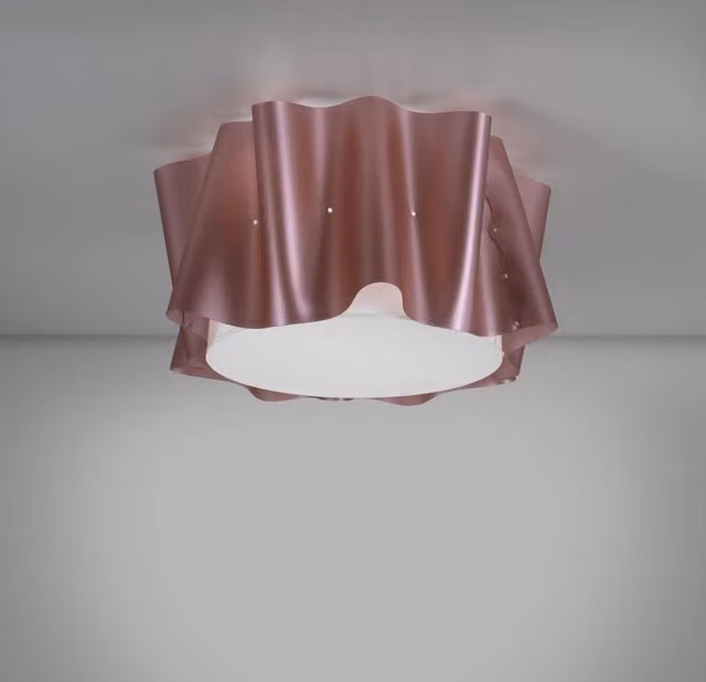 Plafoniera 5 Luci Pink Metal Cm. 60 x 32