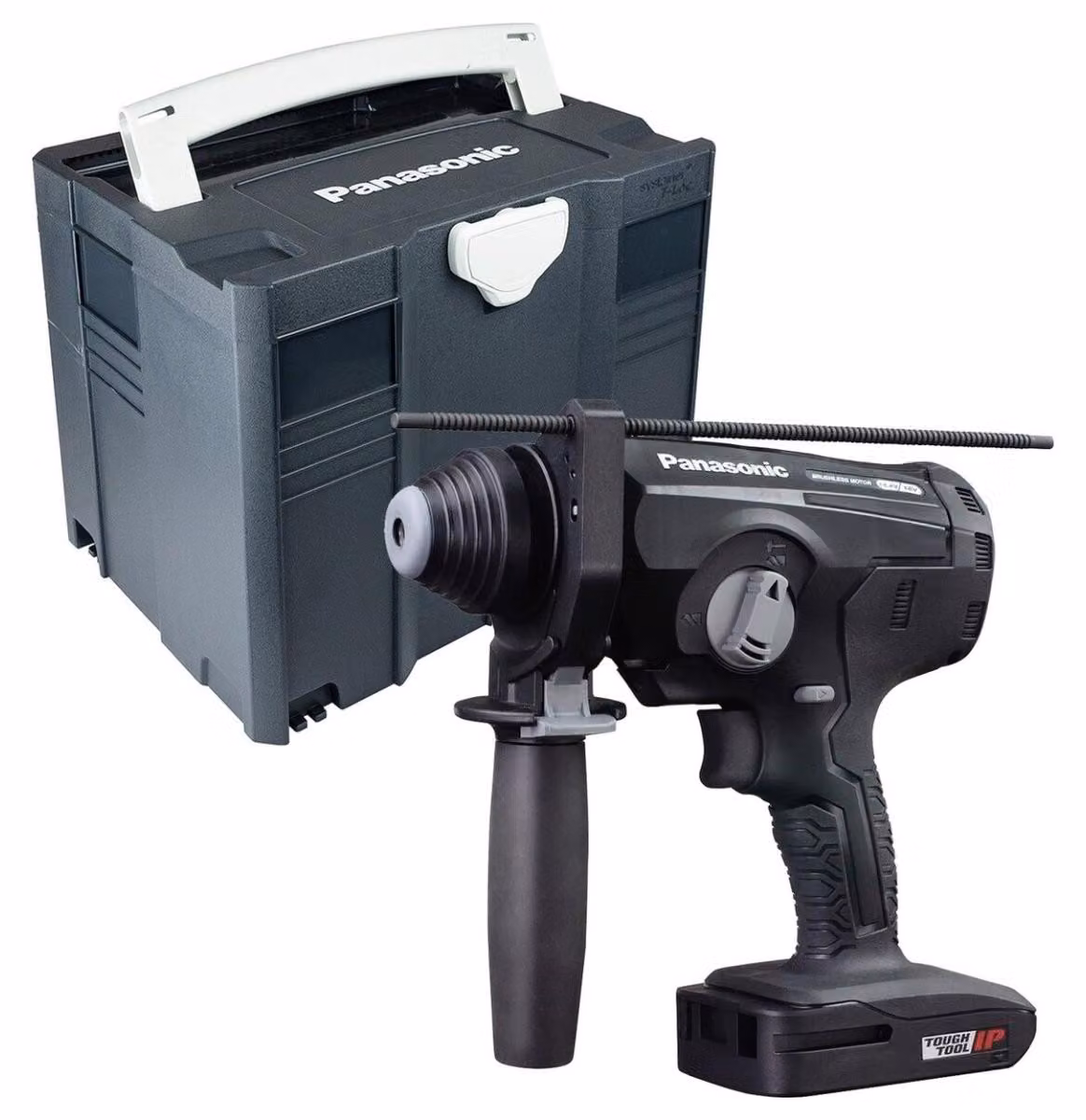 Martello perforatore a batteria Panasonic EY1HD1XT, sistema SDS+, 18V, 2,1J – Senza batteria e caricabatterie