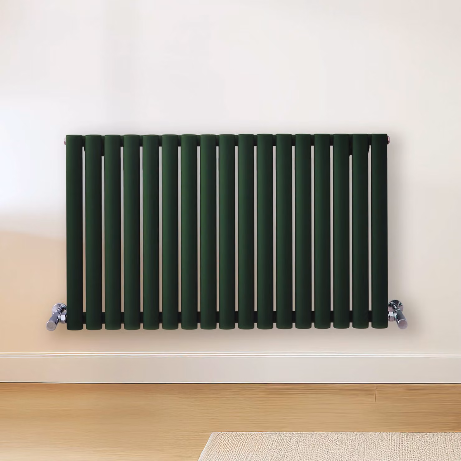 Radiatore di Design Orizzontale Verde (Evergreen) - 600mm x 1000mm - Pannello Doppio  - Revive