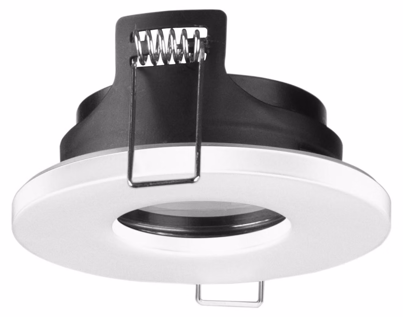 Rame - Plafoniera da incasso di 85 mm di diametro, per lampada GU10, colore bianco