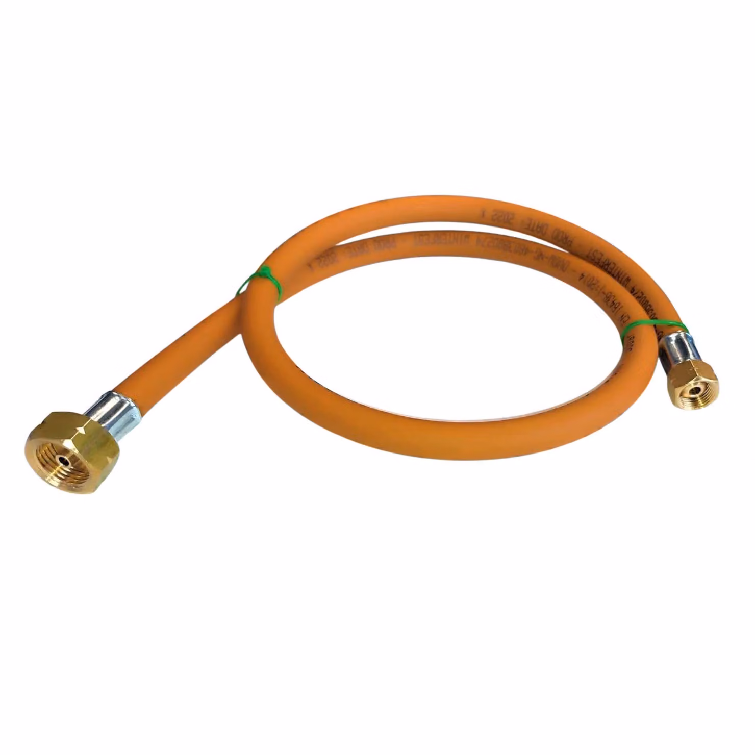 Tubo flessibile per gas propano-butano Zatechs ad alta pressione 1 m 30 bar Ø6,3 mm 21,8 mm filettatura sinistrorsa x 1/4" filettatura sinistrorsa Trasferimento bombole di gas Bruciatore