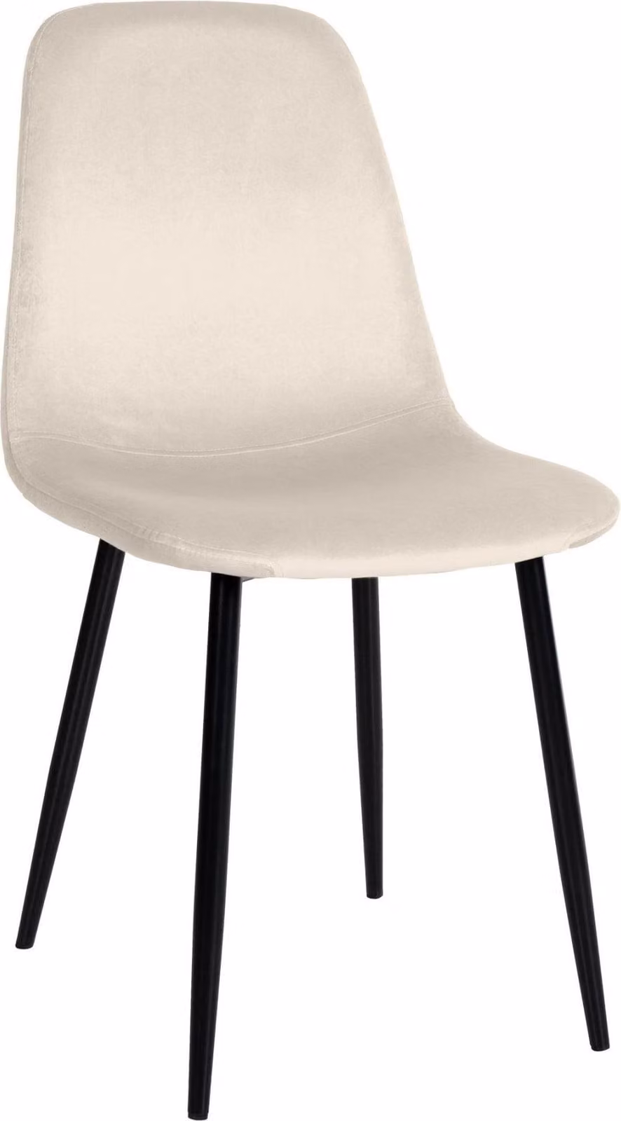 Sedia da pranzo - Sedia da pranzo - Imbottitura e cura confortevoli - Design amichevole | Colore: Crema | Materiale: Morbido