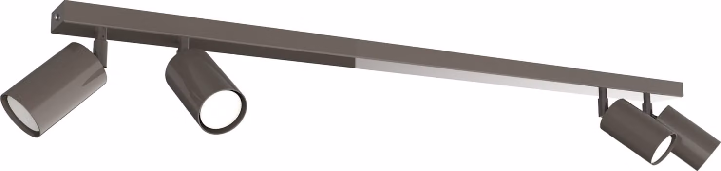 Lampada da soffitto Fleck, monocolore lucida, L.100