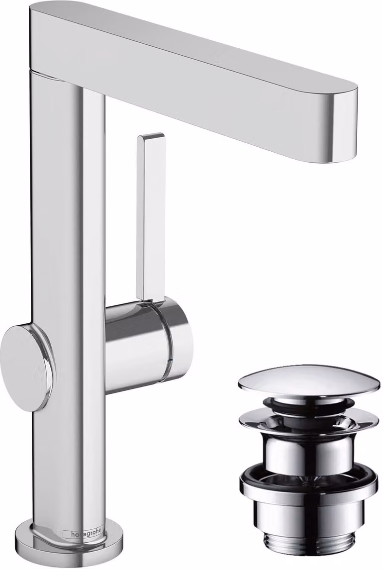 Miscelatore monocomando per lavabo, girevole, 230 mm, cromato
