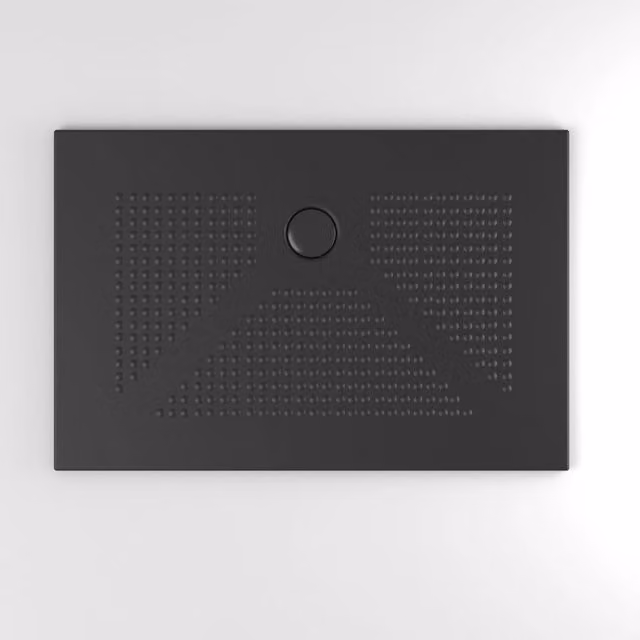 Piatto doccia ceramica nero opaco 100x80