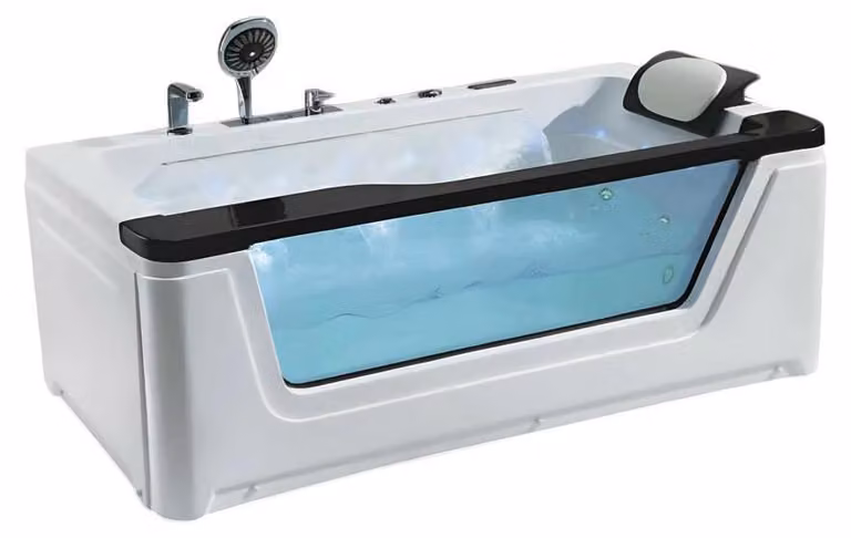 Hydromassagewanne Acrylwanne Whirlpool Komfortwanne Massagewanne 170x90 cm
