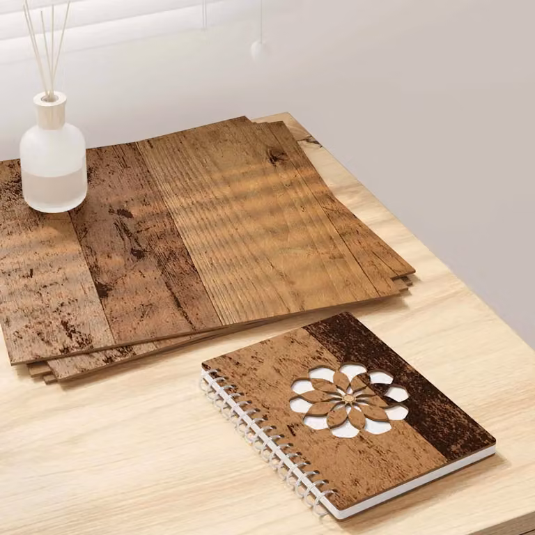 vidaXL Set di 50 pannelli decorativi effetto legno vecchio, colore marrone, L 30 x P 30 x H 0,27 cm