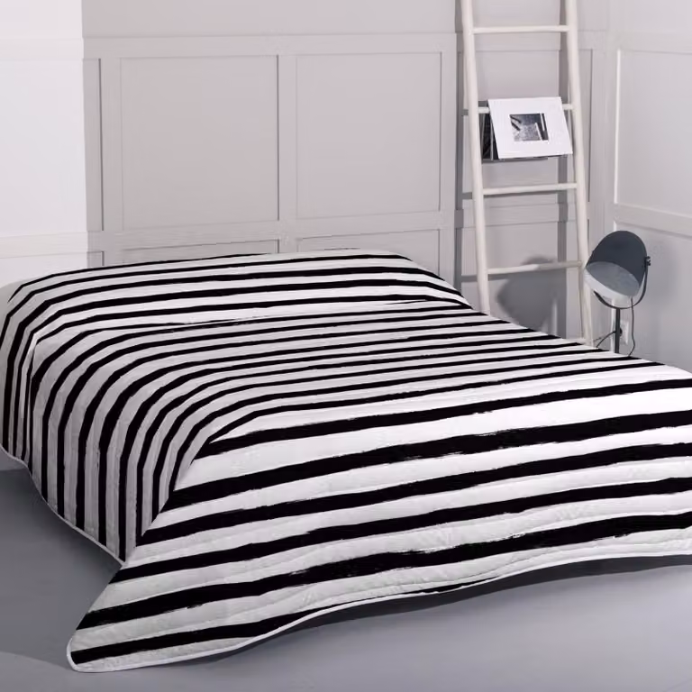 Copertura da letto 270x260 cm, a righe, per letto 160/180