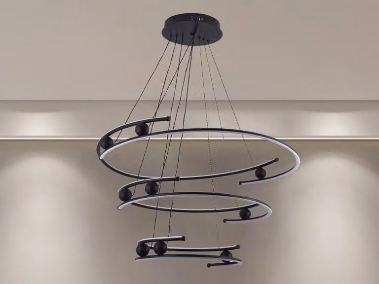 Lampada a sospensione LED con catena + telecomando, 170W - J4347/B