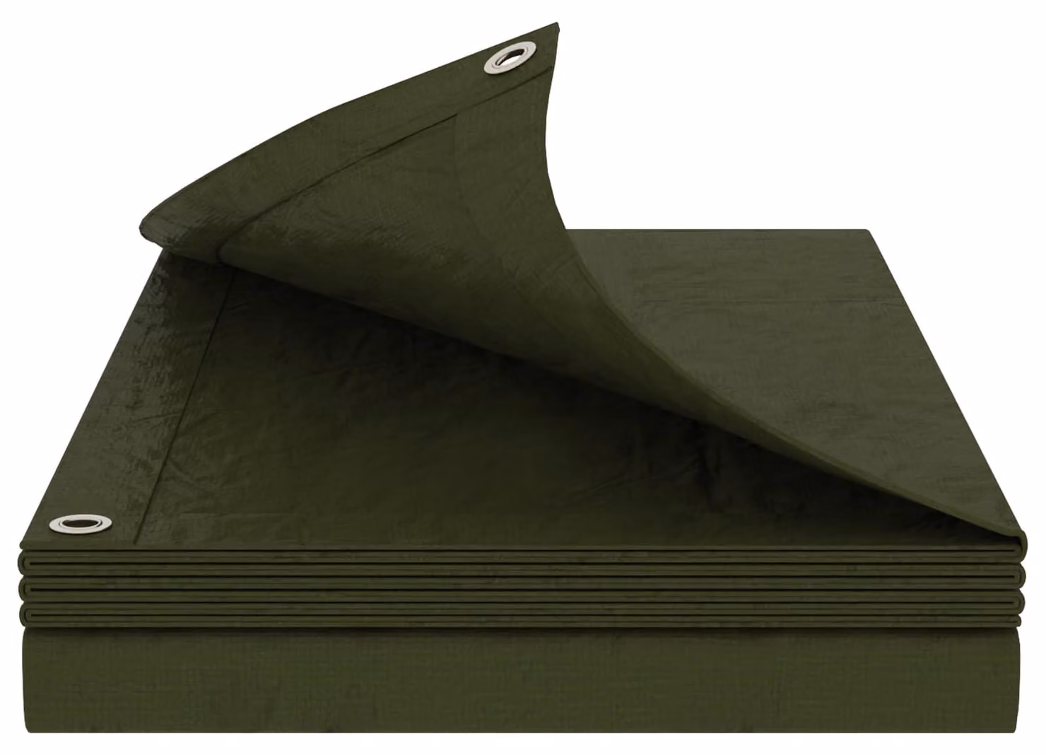Telo in plastica verde, 3 x 3 metri, 180 gsm (grammi per metro quadrato), in polietilene