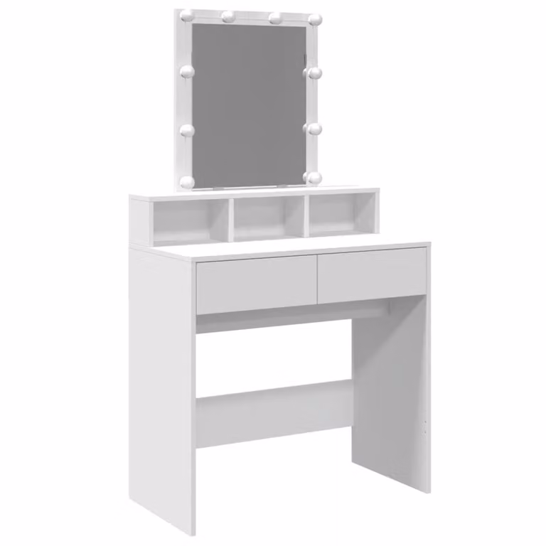Toeletta con LED Bianca 80x41x144,5 cm