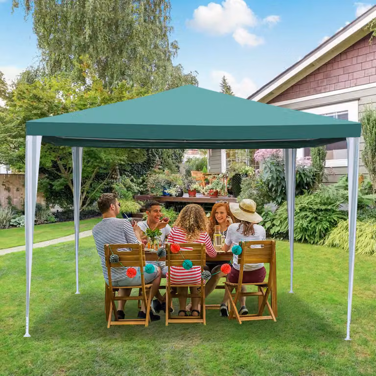 Jopassy Padiglione Matrimonio Ricevimento Festa Tenda PE Tendone Facile Montaggio 3x3m Verde