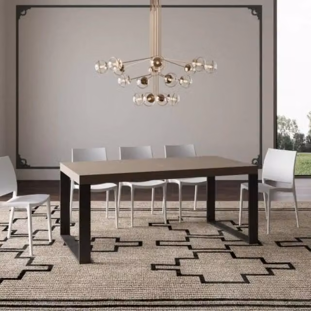 Tavolo allungabile Itamoby Tecno Premium beige con gambe antracite L: 180-284 cm, P: 90 cm – 1