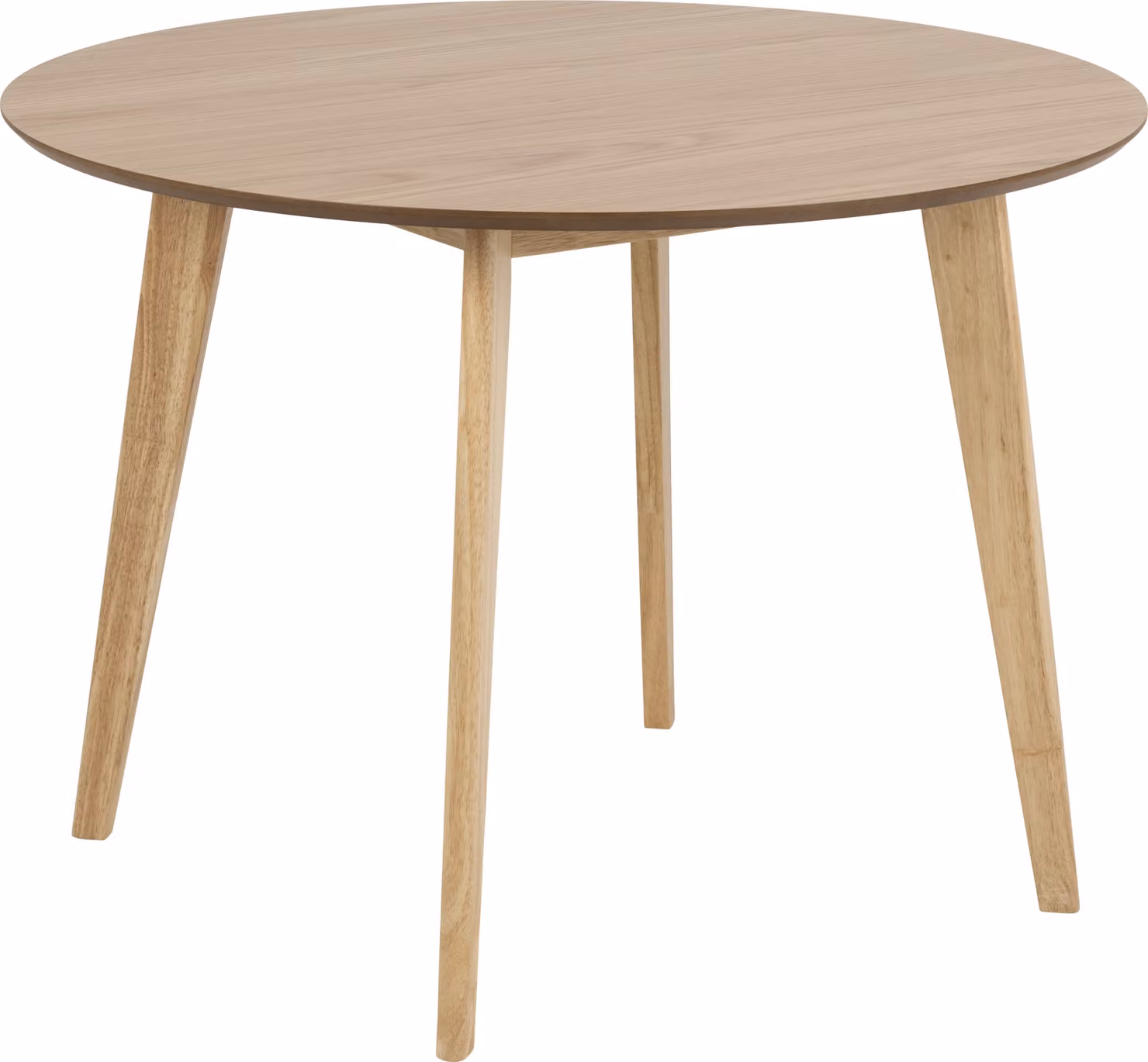 Tavolo da pranzo Roxby Ø105cm in rovere.
